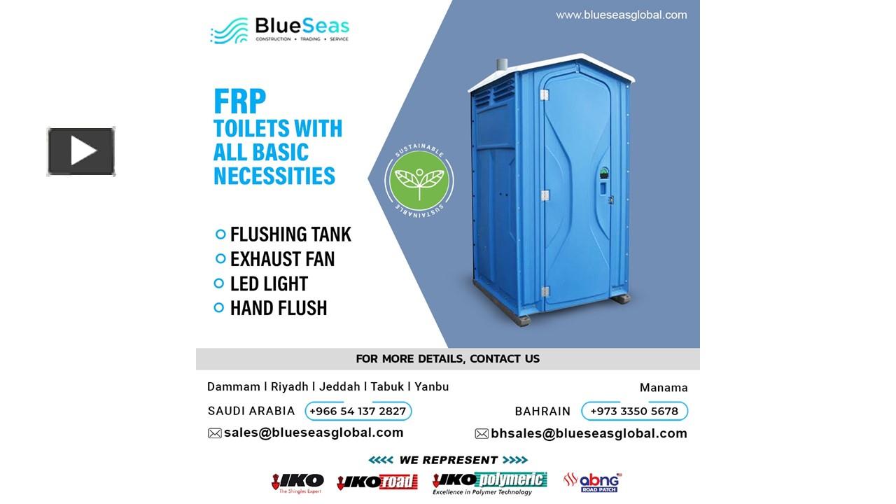 PPT FRP Toilets in Saudi Arabia 21042023 PowerPoint presentation