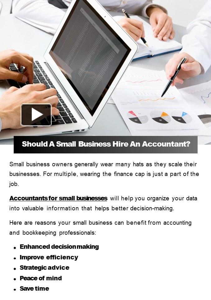 PPT Should A Small Business Hire An Accountant? PowerPoint
