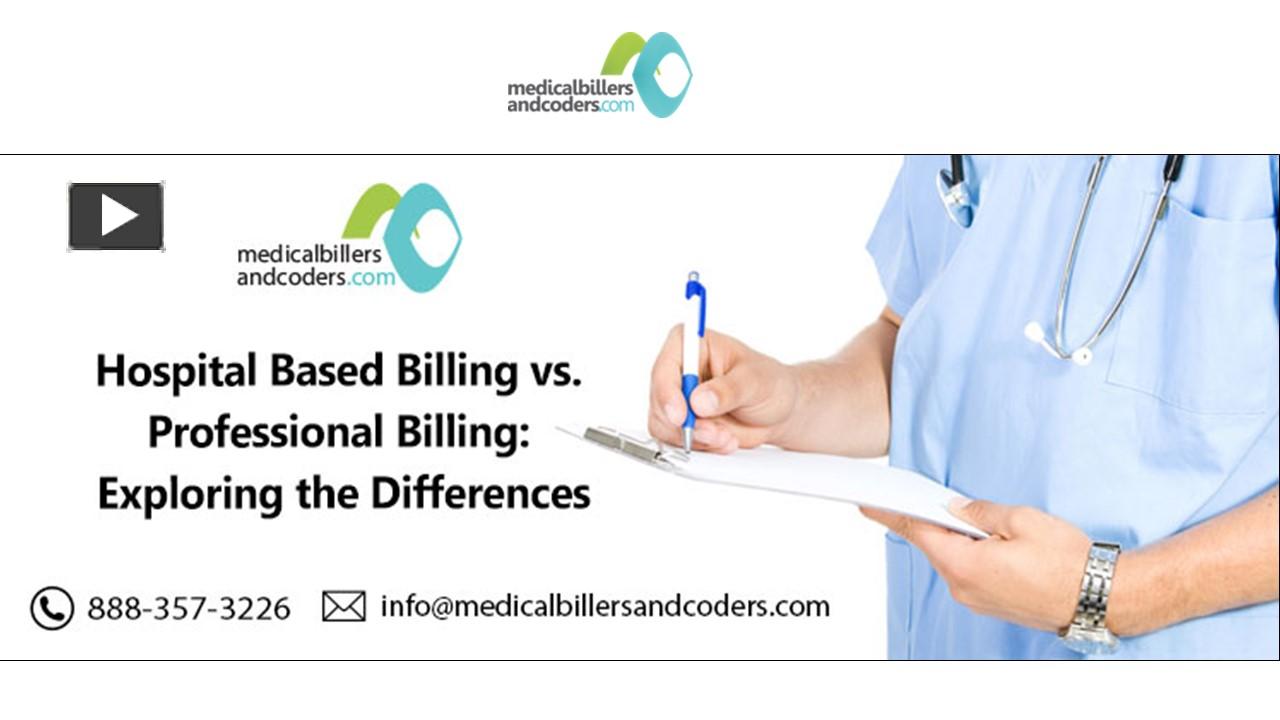 PPT Hospital Based Billing vs. Professional Billing Exploring the