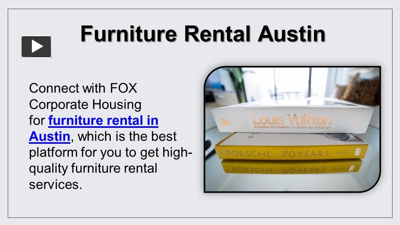 PPT Furniture Rental Austin PowerPoint presentation free to