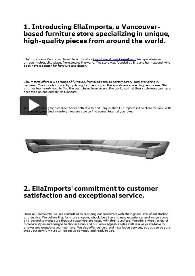 PPT Places To Look For A Buy Furniture Vancouver PowerPoint