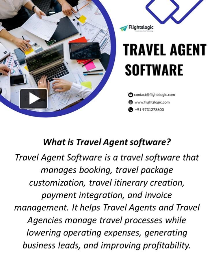 PPT Travel Agent Software PowerPoint presentation free to download