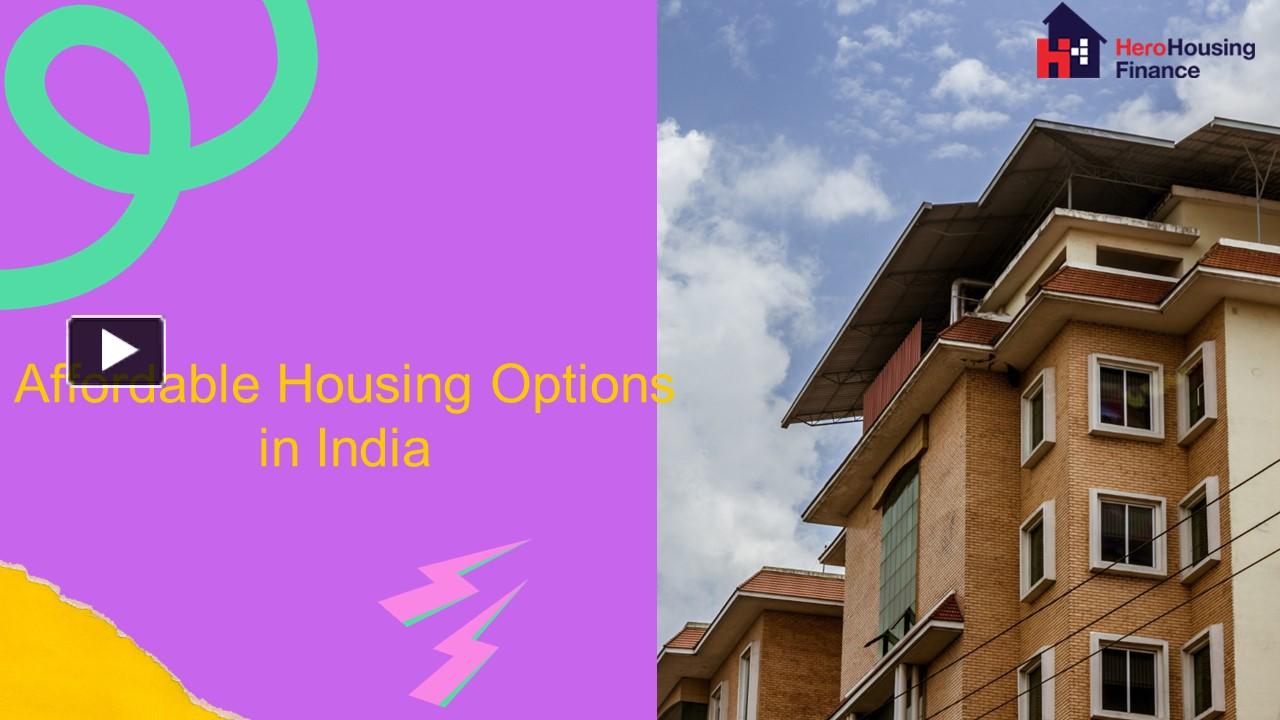 PPT Housing Programs for Middle and Groups in India PowerPoint presentation free