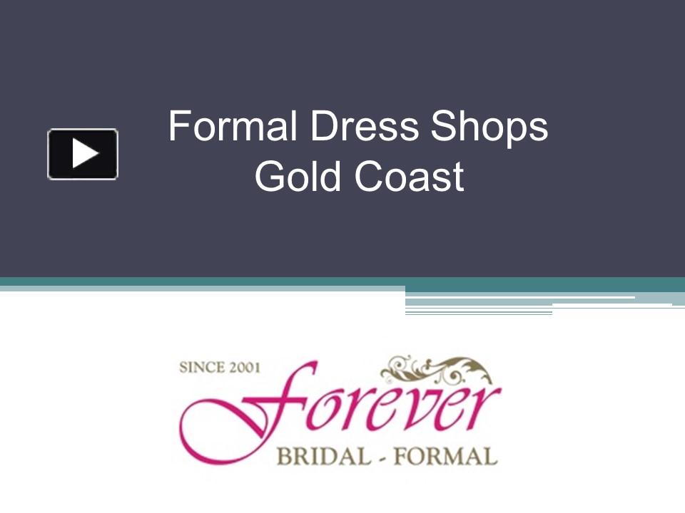 PPT Formal Dress Shops Gold Coast