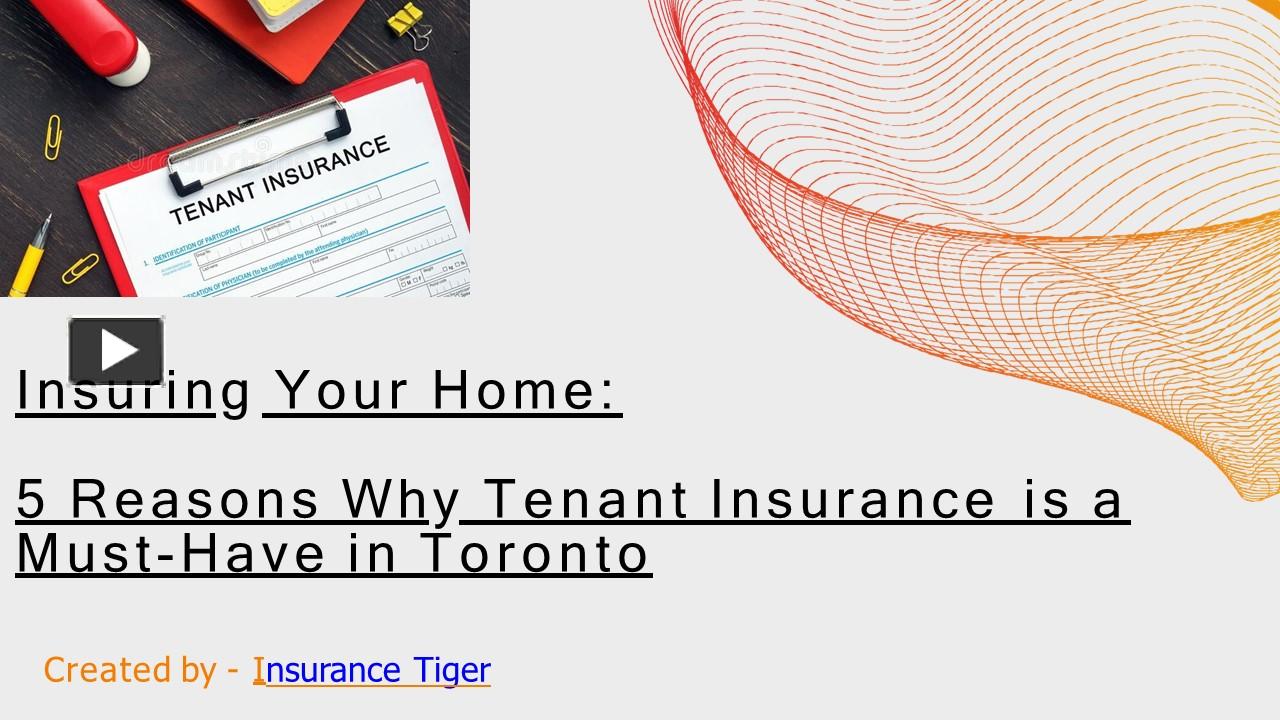 PPT Top 5 Benefits of Tenant Insurance in Toronto PowerPoint