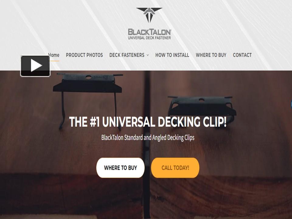 PPT Decking clips near me PowerPoint presentation free to download