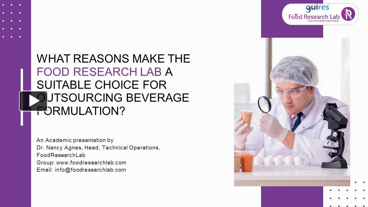 PPT beverage formulation companies PowerPoint presentation free to