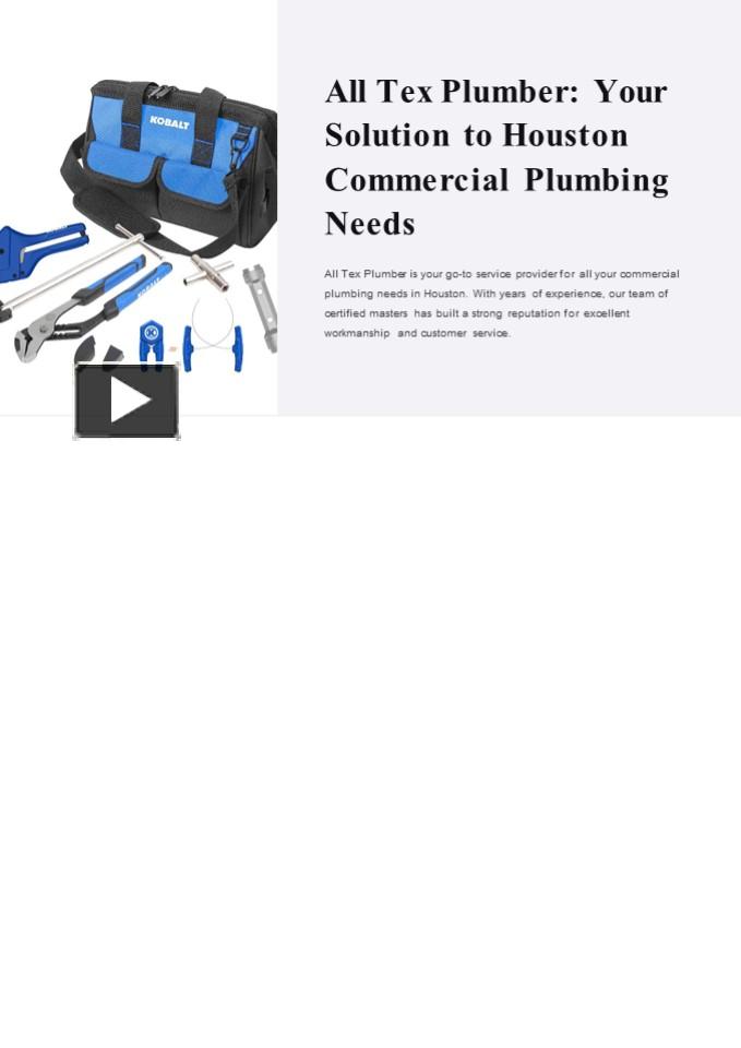 PPT Master Plumber Houston PowerPoint presentation free to download