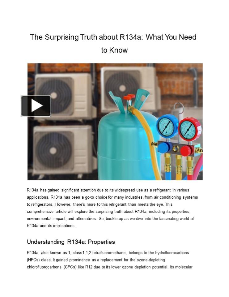 PPT The Surprising Truth about R134a What You Need to Know(07)