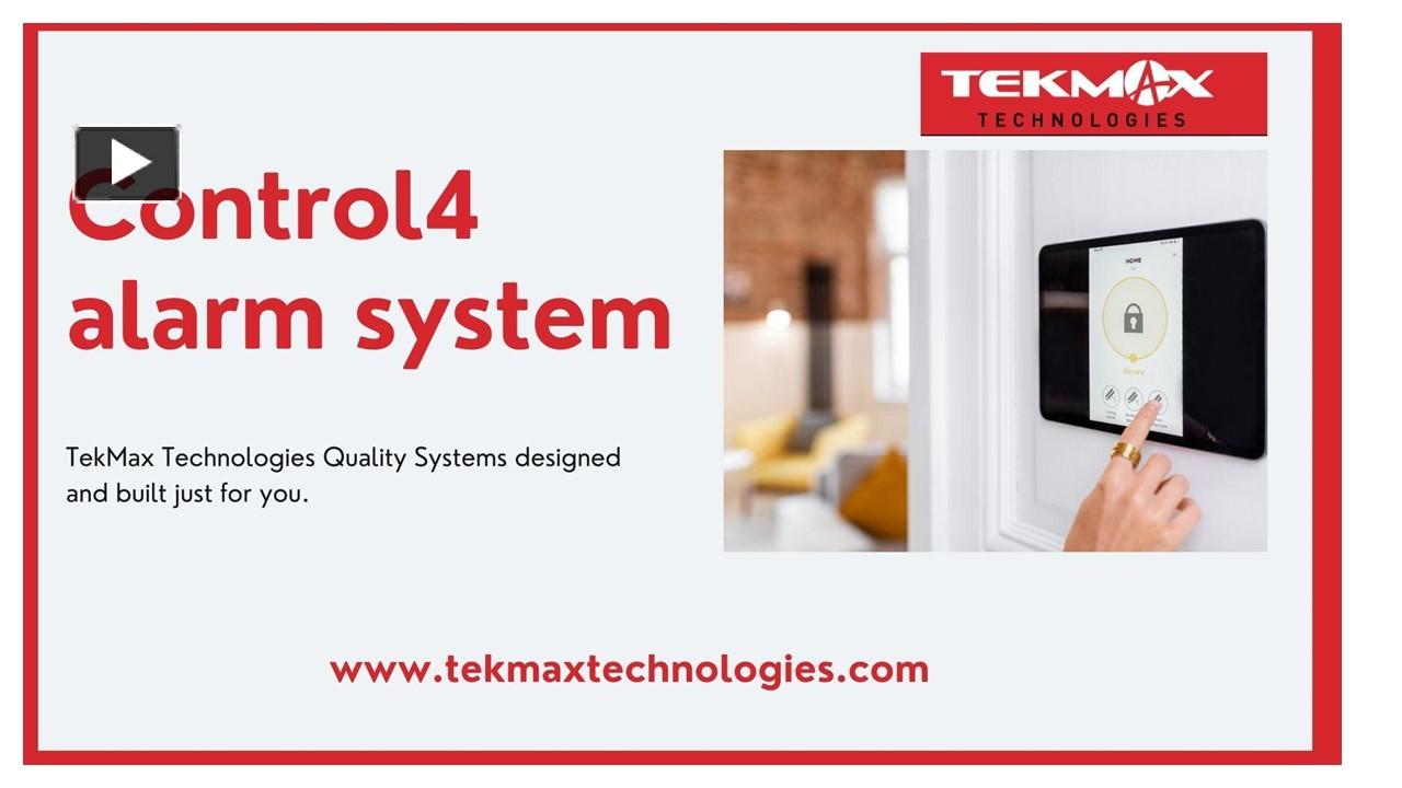 PPT Control4 alarm system PowerPoint presentation free to download