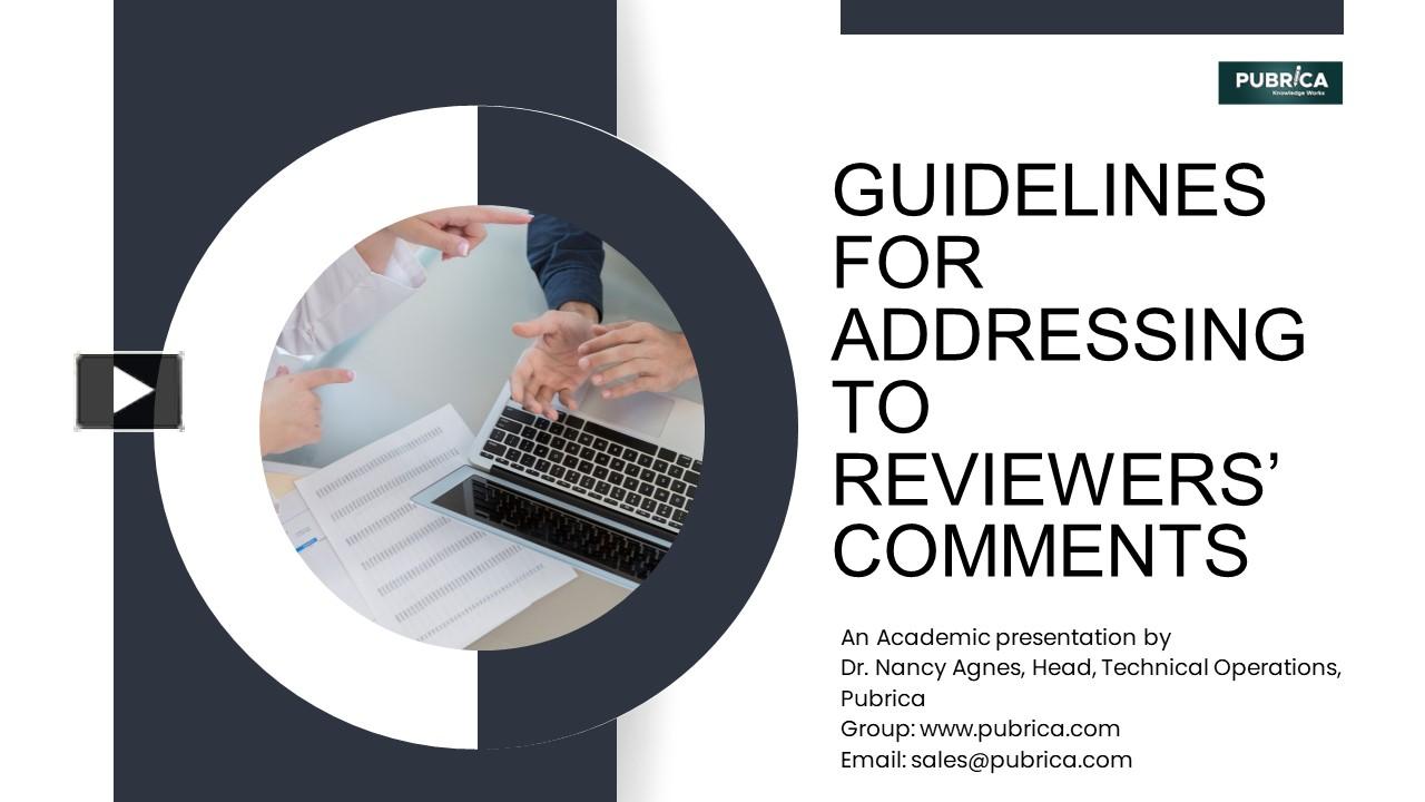 PPT Manuscript review guidelines Manuscript peer reviewer Address
