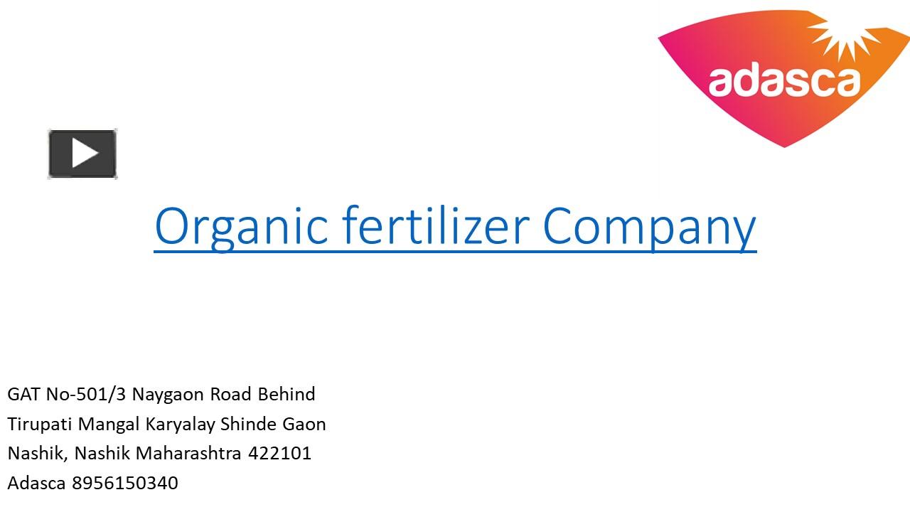 PPT Organic fertilizer company PowerPoint presentation free to
