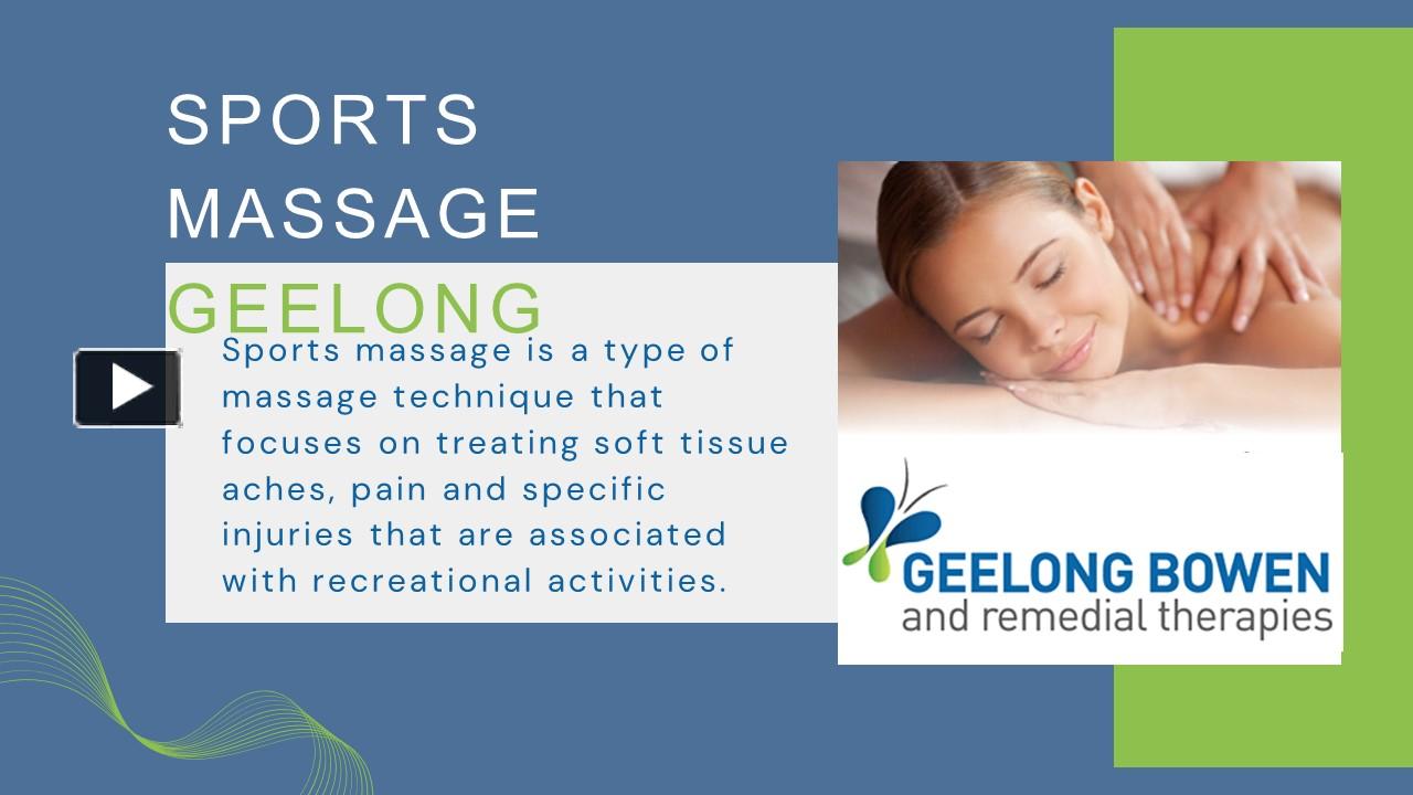 PPT Best Sports Massage Geelong PowerPoint presentation free to