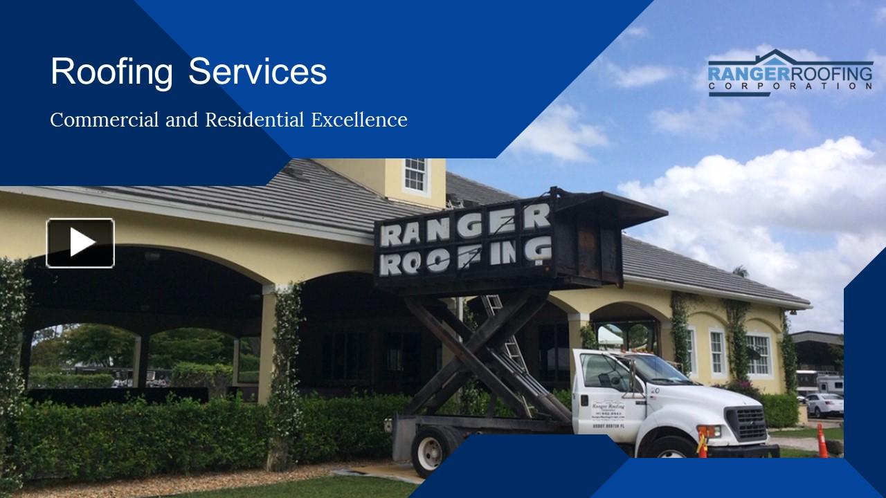 PPT Roofing Services Commercial and Residential Excellence Ranger