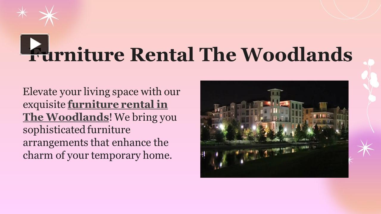 PPT Furniture Rental The Woodlands PowerPoint presentation free to