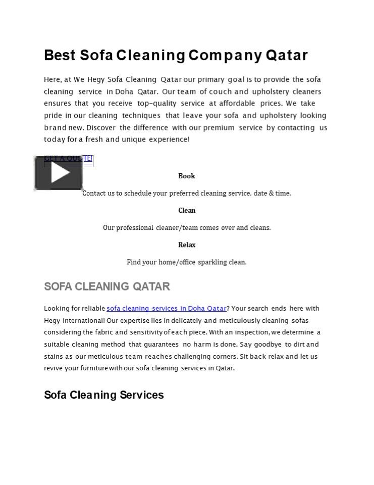 PPT sofa cleaning in qatar (1) PowerPoint presentation free to
