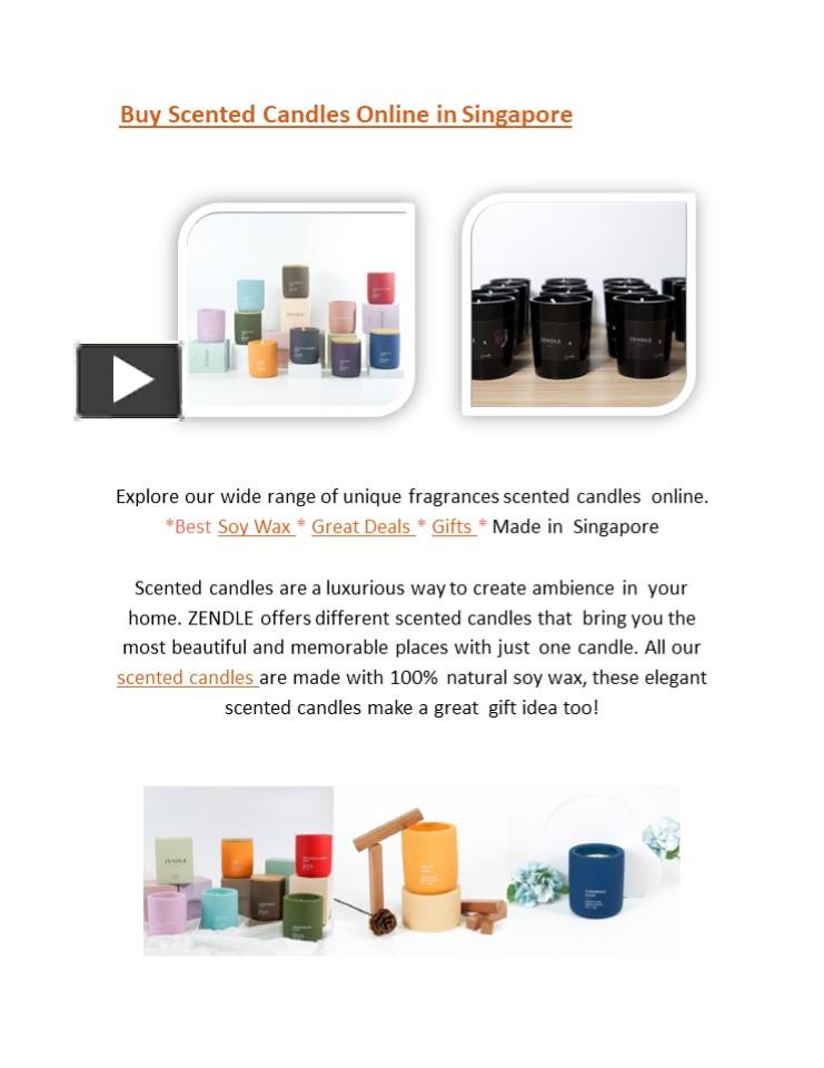 PPT Scented Candles Singapore PowerPoint presentation free to