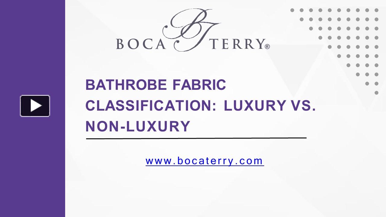 PPT What Is the Difference Between Luxury and NonLuxury Bathrobes