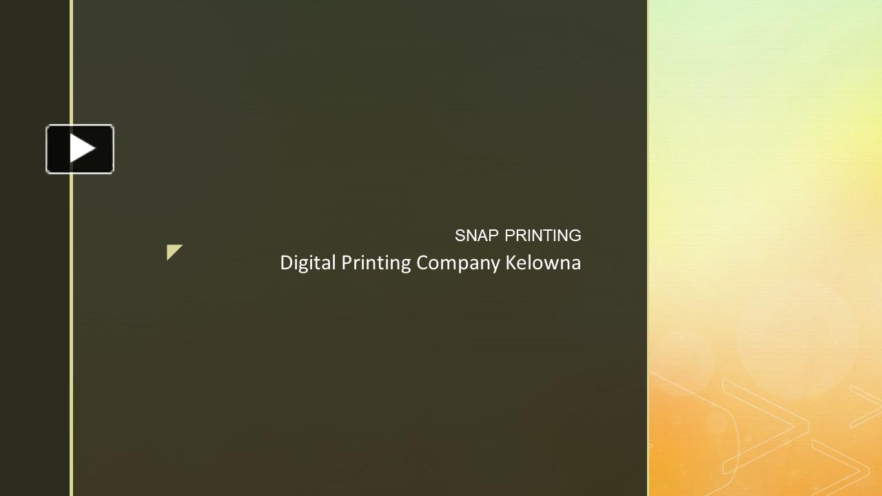 PPT Digital printing company in kelowna (4) PowerPoint presentation