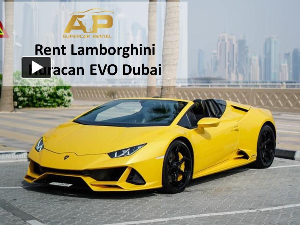 PPT Rent a in Dubai Dubai Supercar Rental