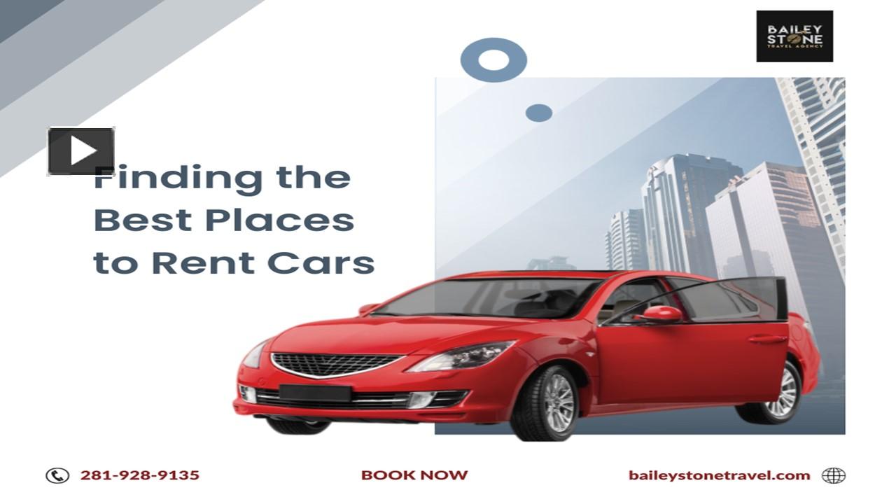 PPT Finding the Best Places to Rent Cars PowerPoint presentation
