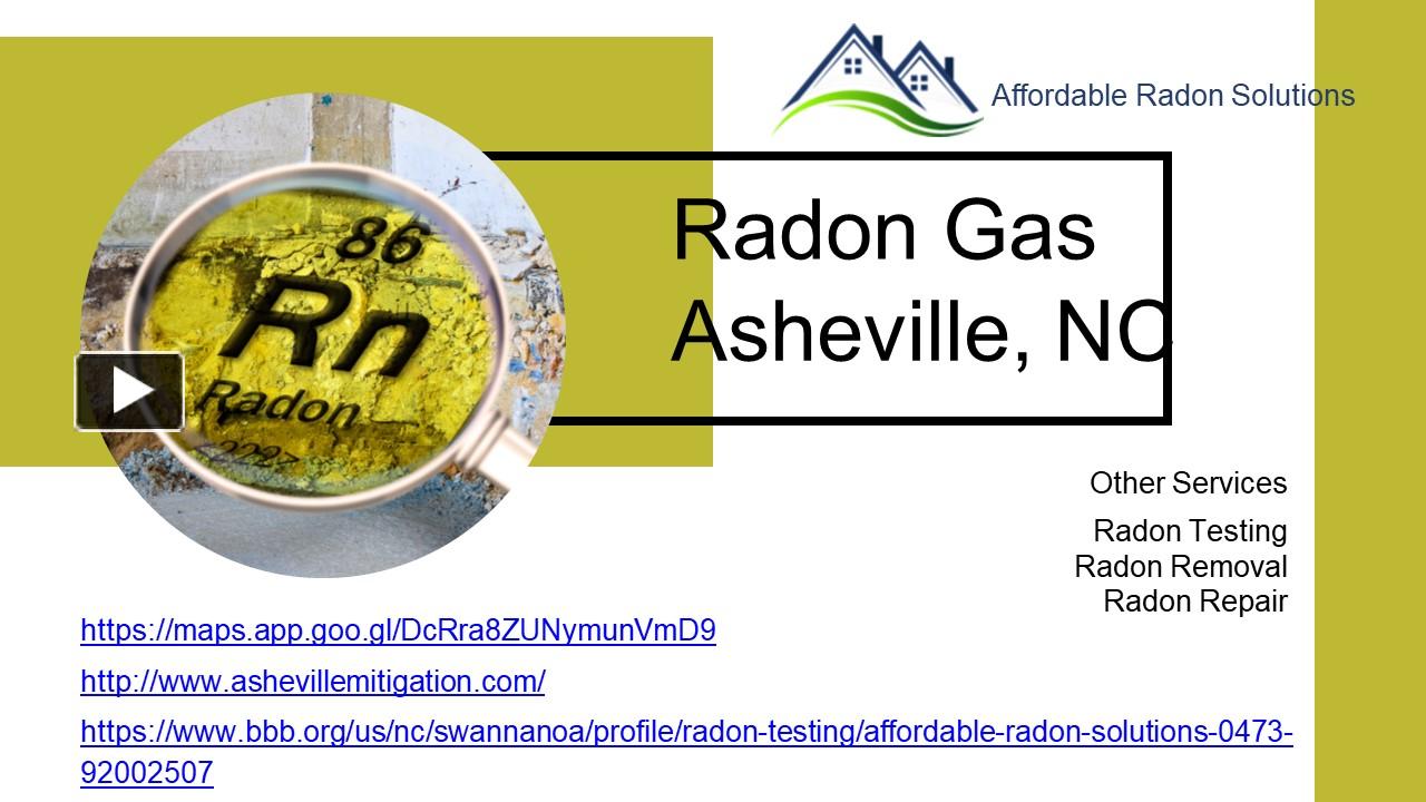 PPT Radon Gas Asheville, NC PowerPoint presentation free to