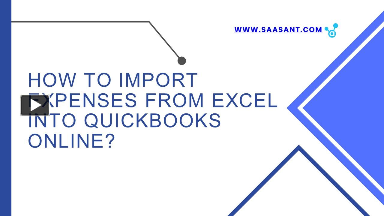 PPT How to Import Expenses from Excel into QuickBooks Online