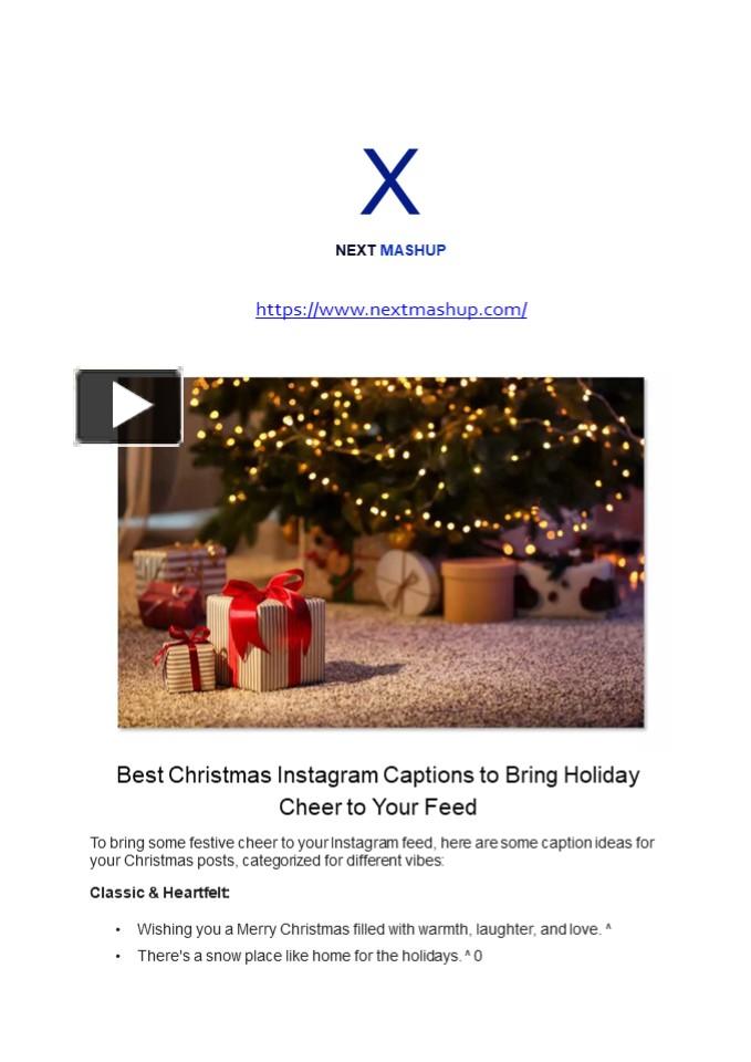 PPT Best Christmas Instagram Captions to Bring Holiday Cheer to Your