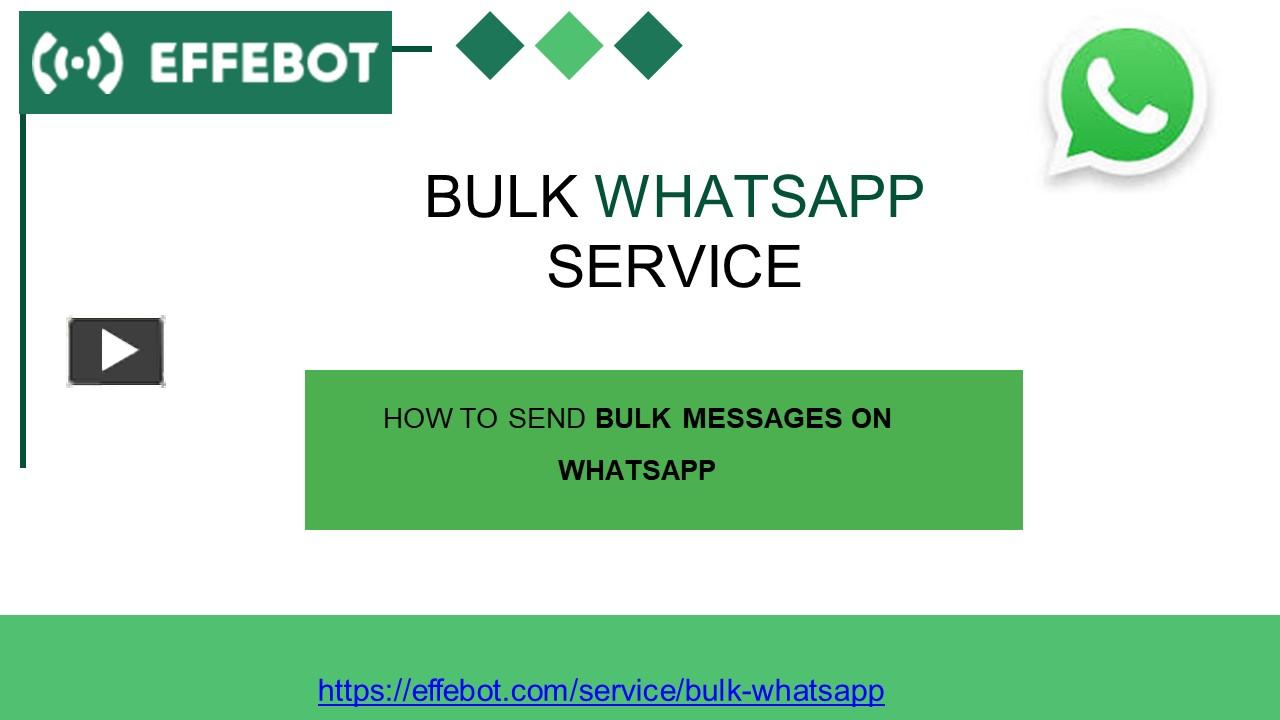 PPT How to Send Bulk Messages on WhatsApp? PowerPoint presentation free to download id