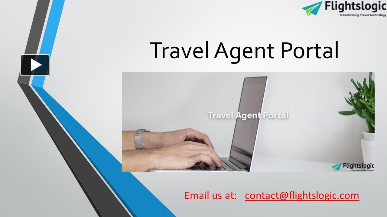 PPT Travel Agent Portal PowerPoint presentation free to download