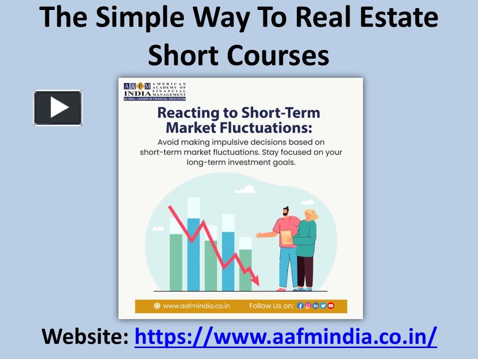 PPT The Simple Way To Real Estate Short Courses PowerPoint