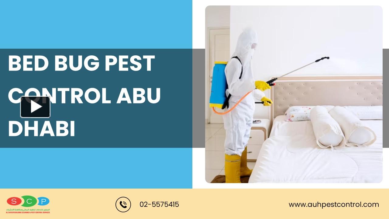 PPT Bed Bug Pest Control Abu Dhabi PowerPoint presentation free to