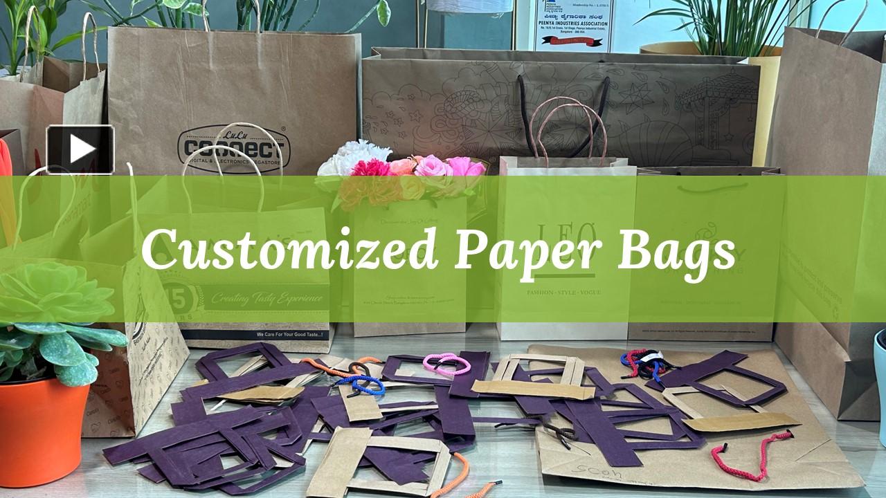 PPT Customized Paper bags PowerPoint presentation free to download