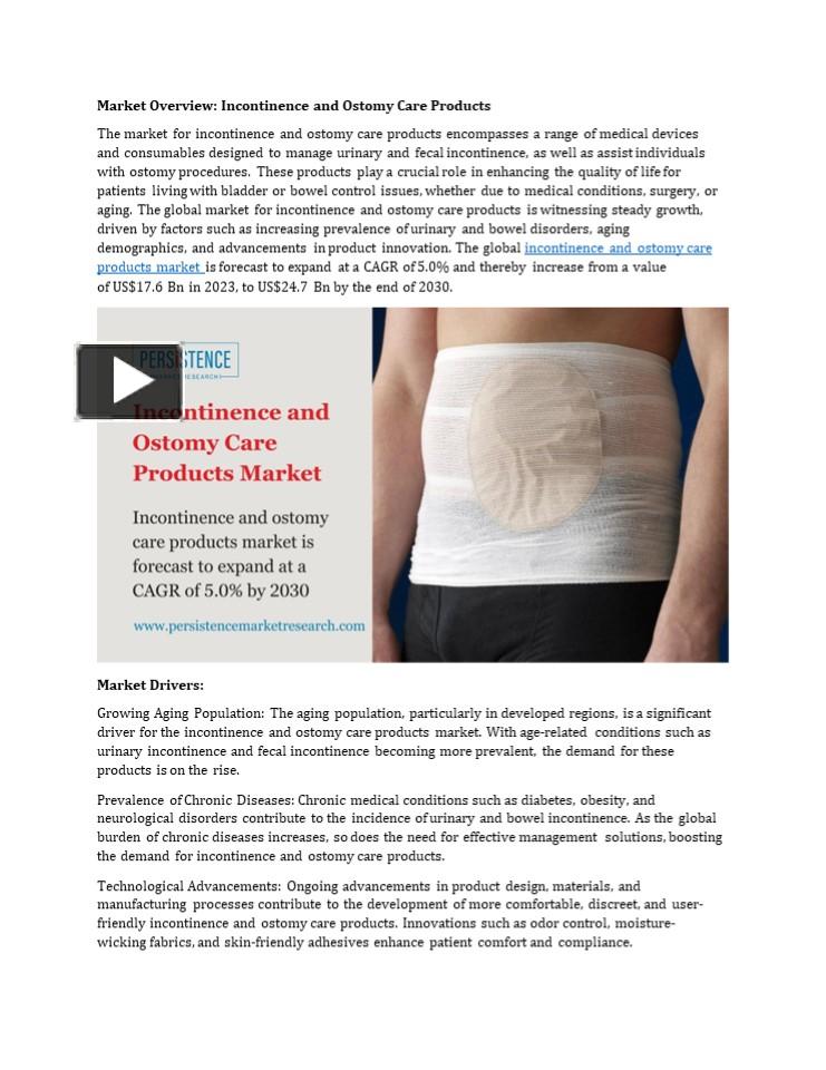 PPT Incontinence and Ostomy Care Products Market Navigating Growth Amidst Industry Challenges