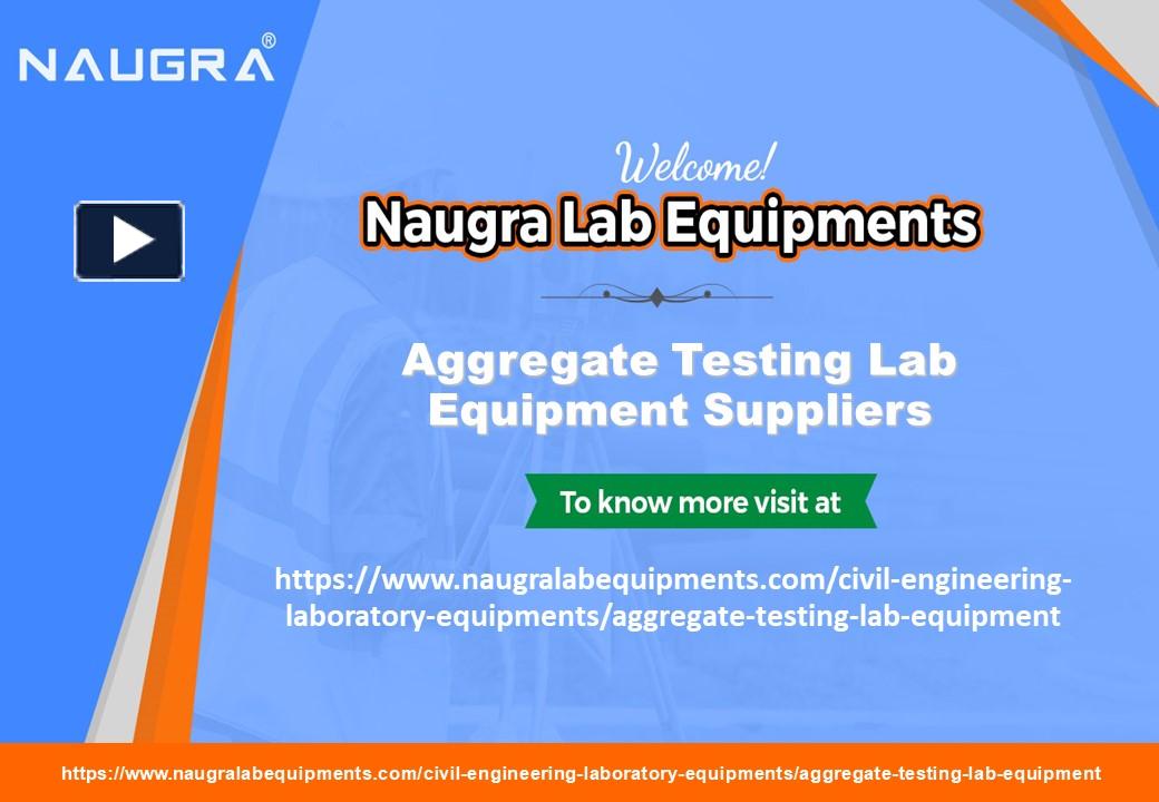 PPT Aggregate Testing Lab Equipment Suppliers PowerPoint presentation