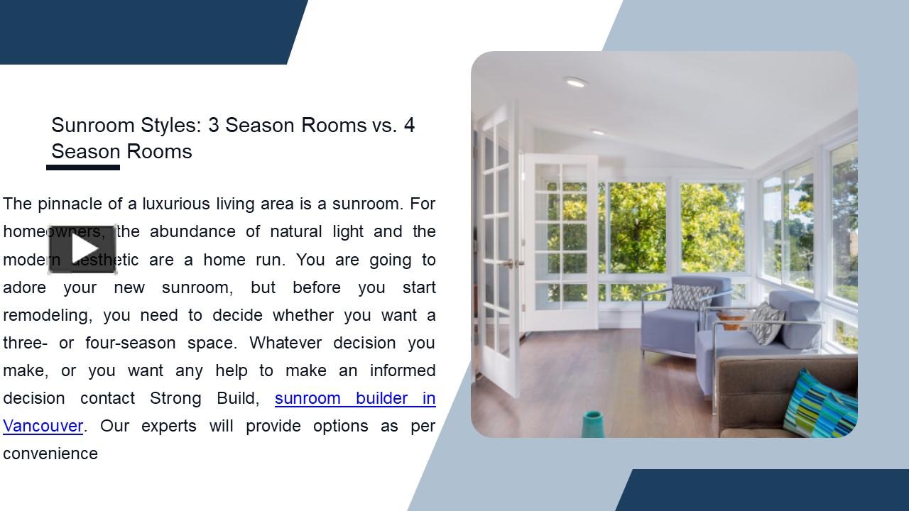PPT Sunroom Styles 3 Season Rooms vs. 4 Season Rooms PowerPoint