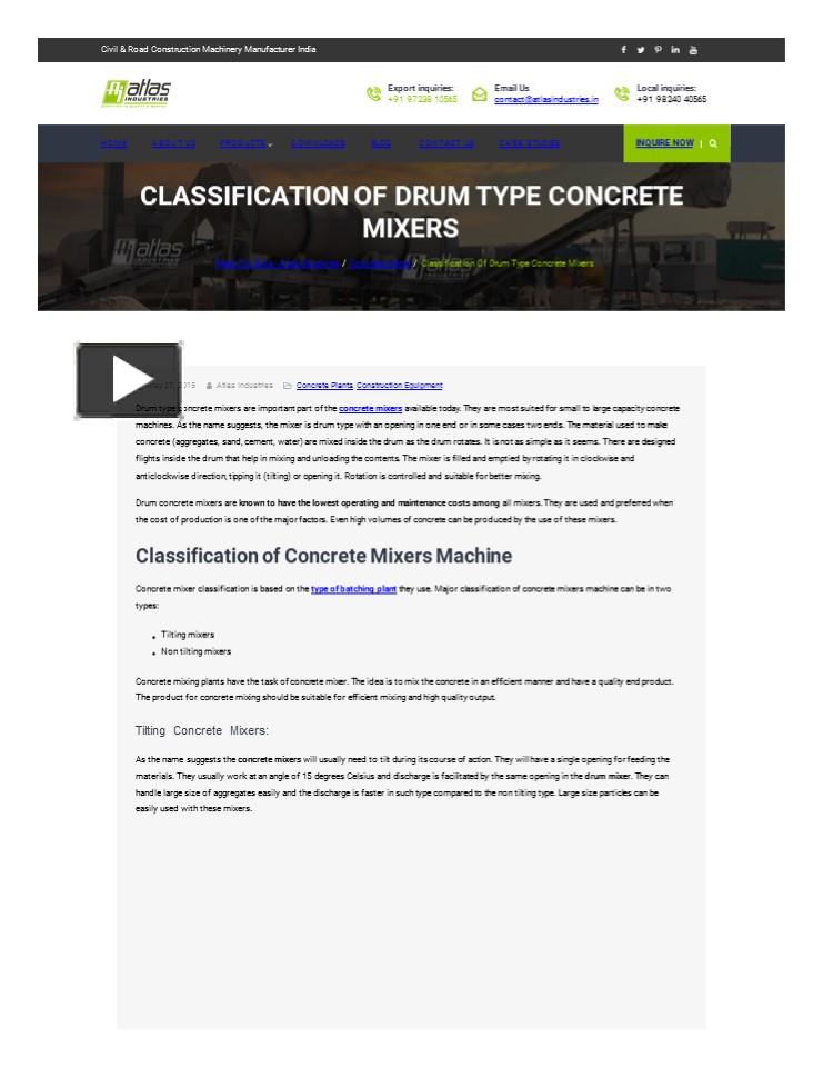 PPT Difference Between Tilting And Non Tilting Drum Mixer Atlas