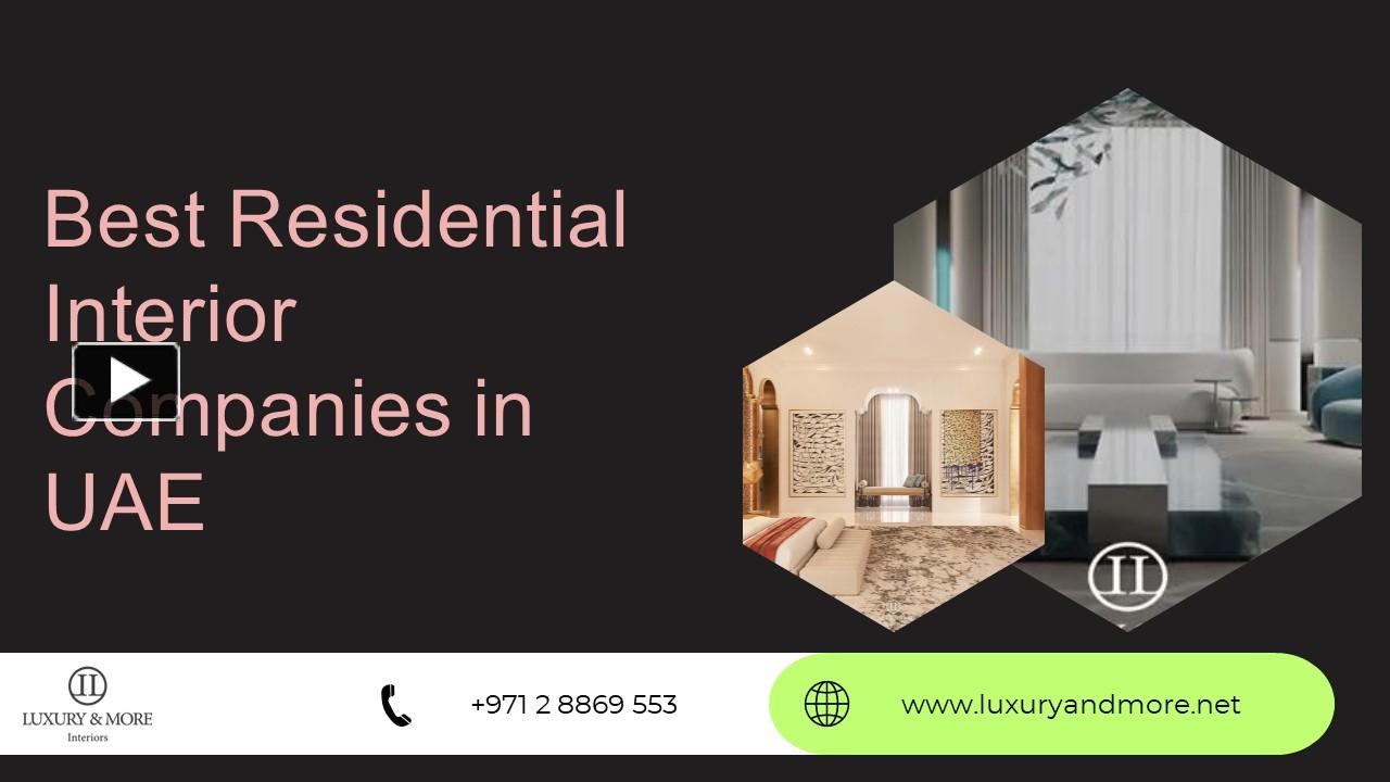 PPT Best Interior Design Companies in UAE Abu Dhabi Dubai