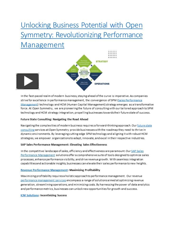 Unlocking Business Potential with Open Symmetry Revolutionizing