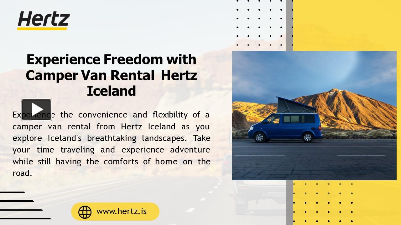 PPT A Memorable Adventure with top Camper Van Rental Iceland Hertz