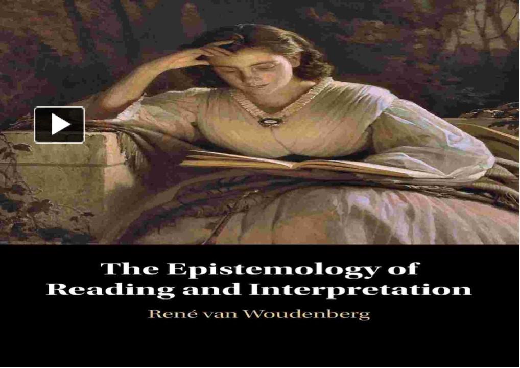 PPT PDF_⚡ The Epistemology of Reading and Interpretation PowerPoint