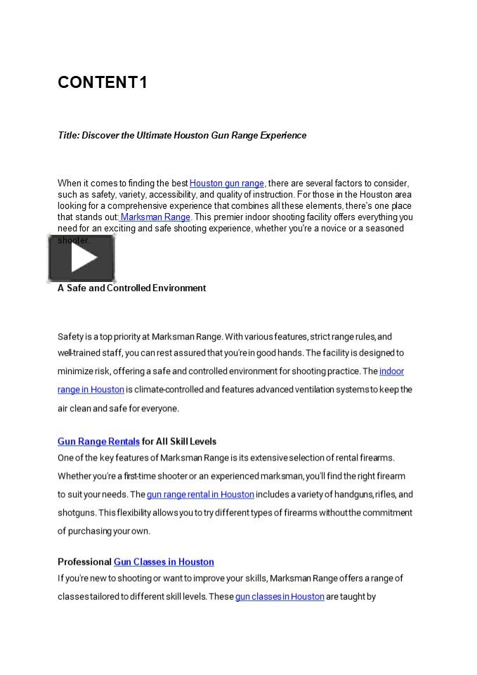 PPT Discover Top Gun Classes and Firearm Training in Houston Texas