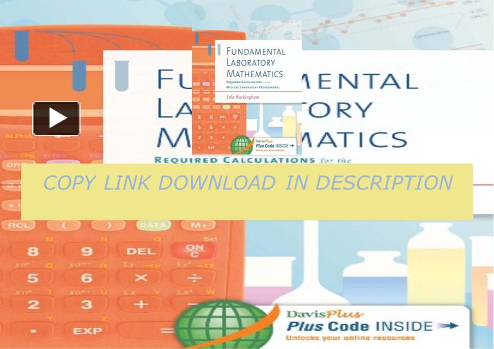 PPT Download ⚡️PDF ️ Fundamental Laboratory Mathematics Required