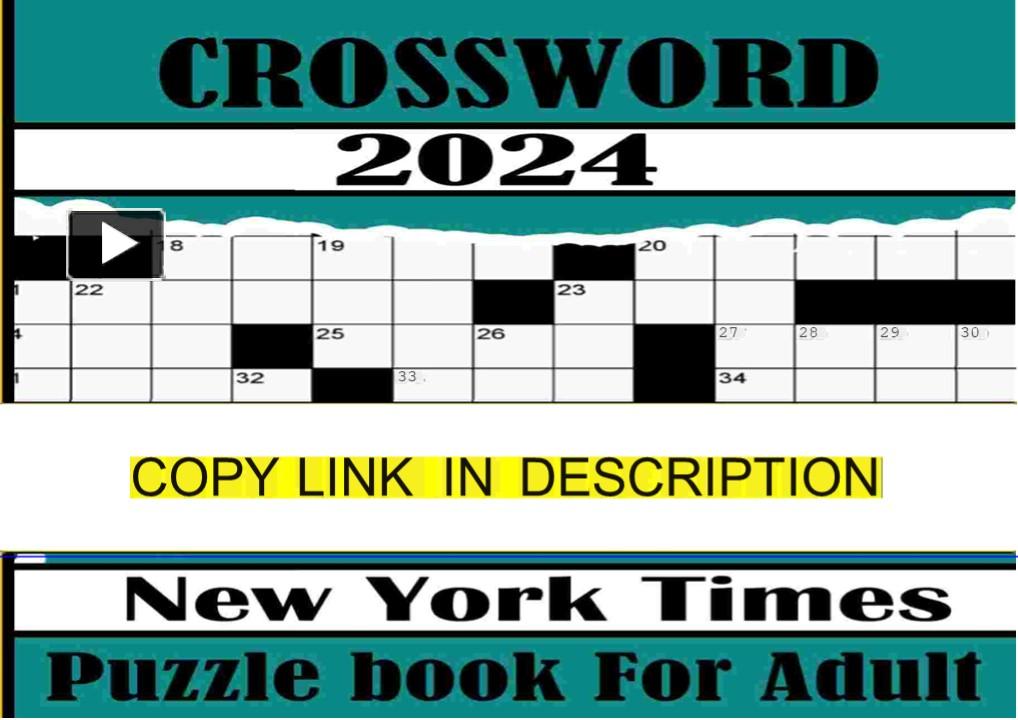 PPT ⚡PDF ️ 2024 new york times crossword puzzle book large print