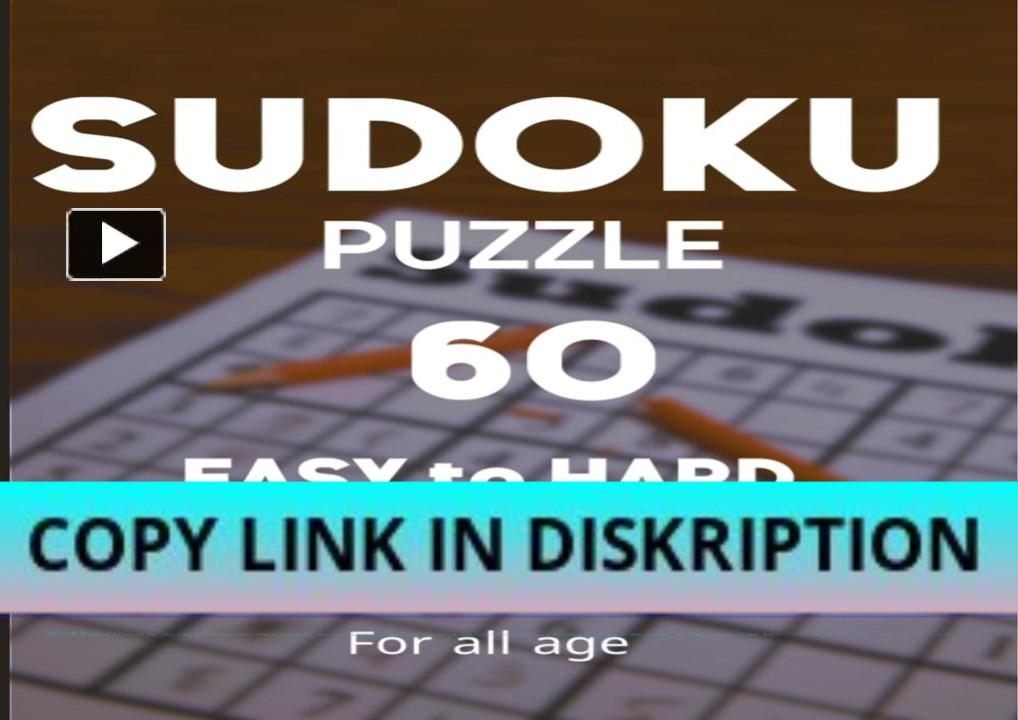 PPT PDF KINDLE DOWNLOAD Sudoku puzzles for adults and kids easy to