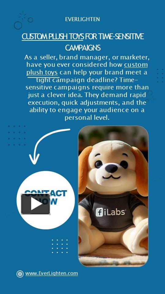 PPT Custom Plush Toys for TimeSensitive Campaigns PowerPoint
