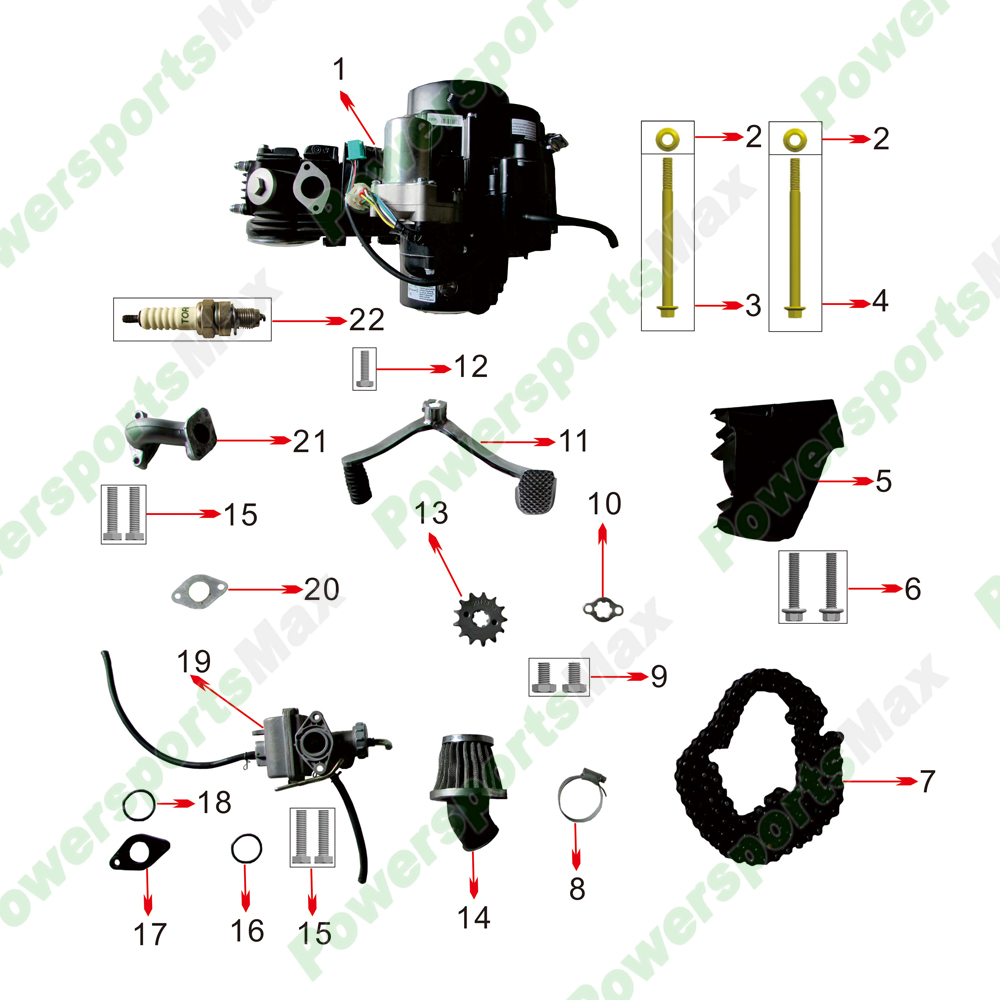Coolster ATVs Parts