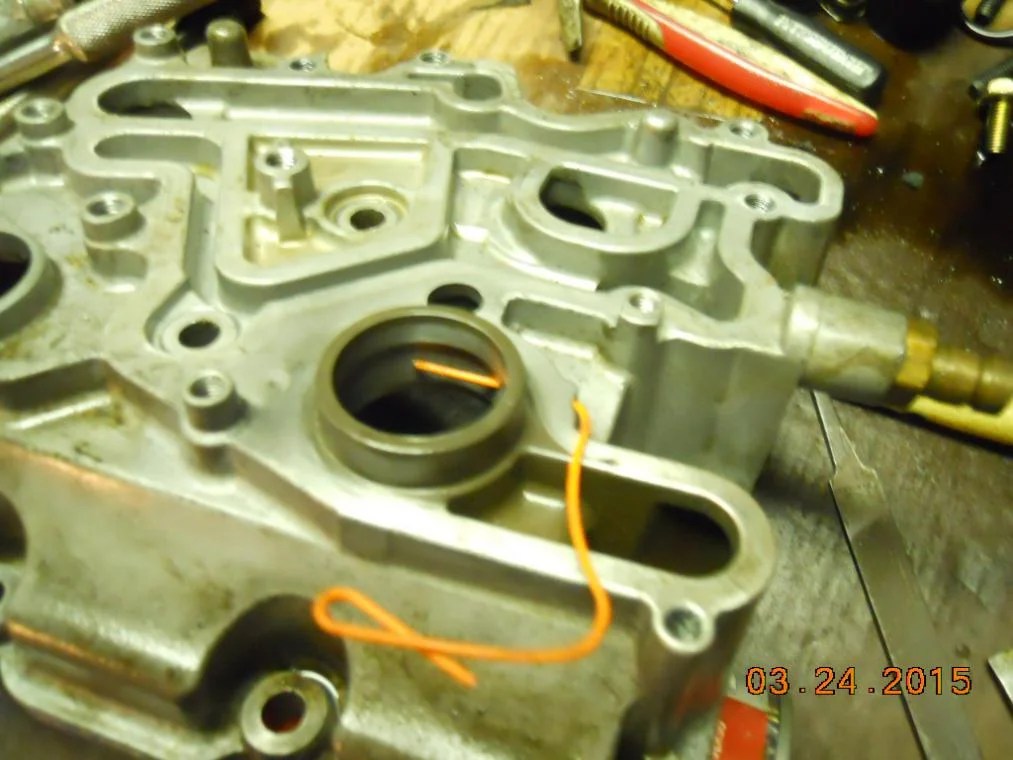 Oil cooler cover has extra hole Ford Powerstroke Diesel Forum