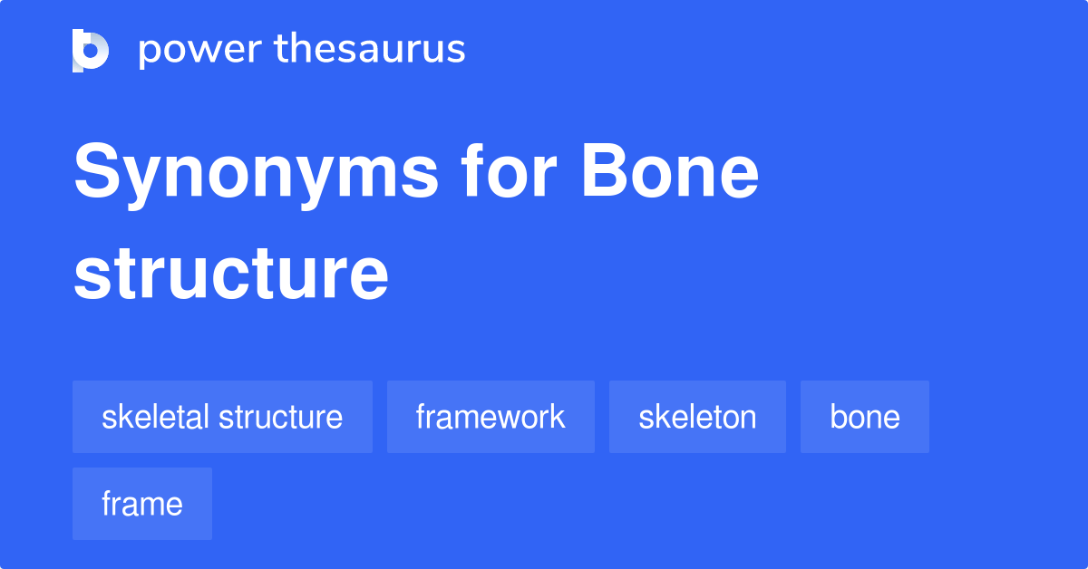 Bone Structure synonyms 190 Words and Phrases for Bone Structure