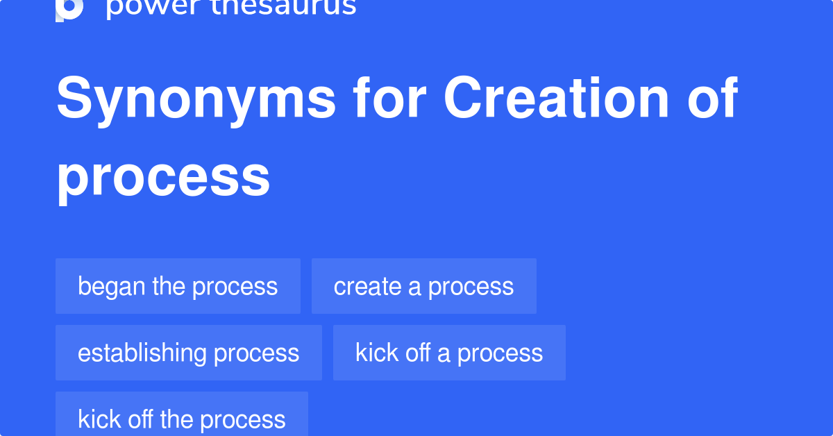 Creation Of Process synonyms 82 Words and Phrases for Creation Of Process